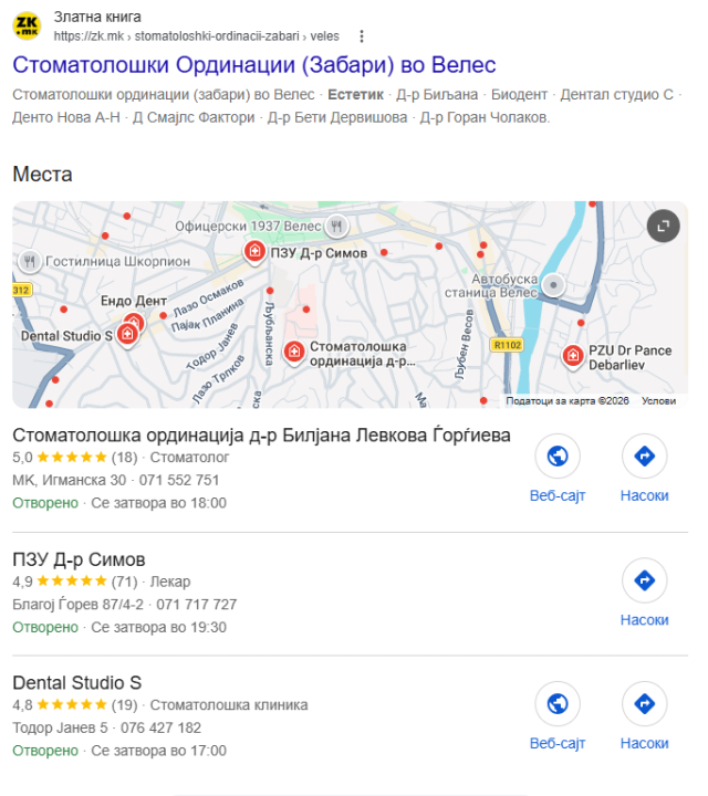 Заболекари во Велес